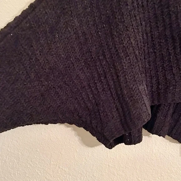 Urban Outfitters Black Cropped Button Sweater Cardigan Textured Long Sleeve XS - Picture 7 of 12